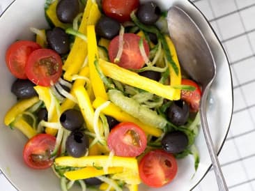 Greek cucumber zoodles