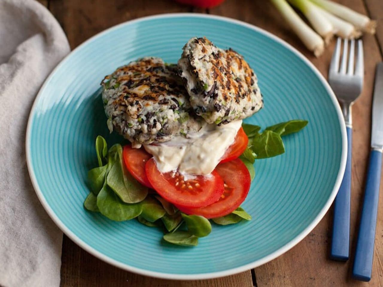 Hamburguesas de atún paleo