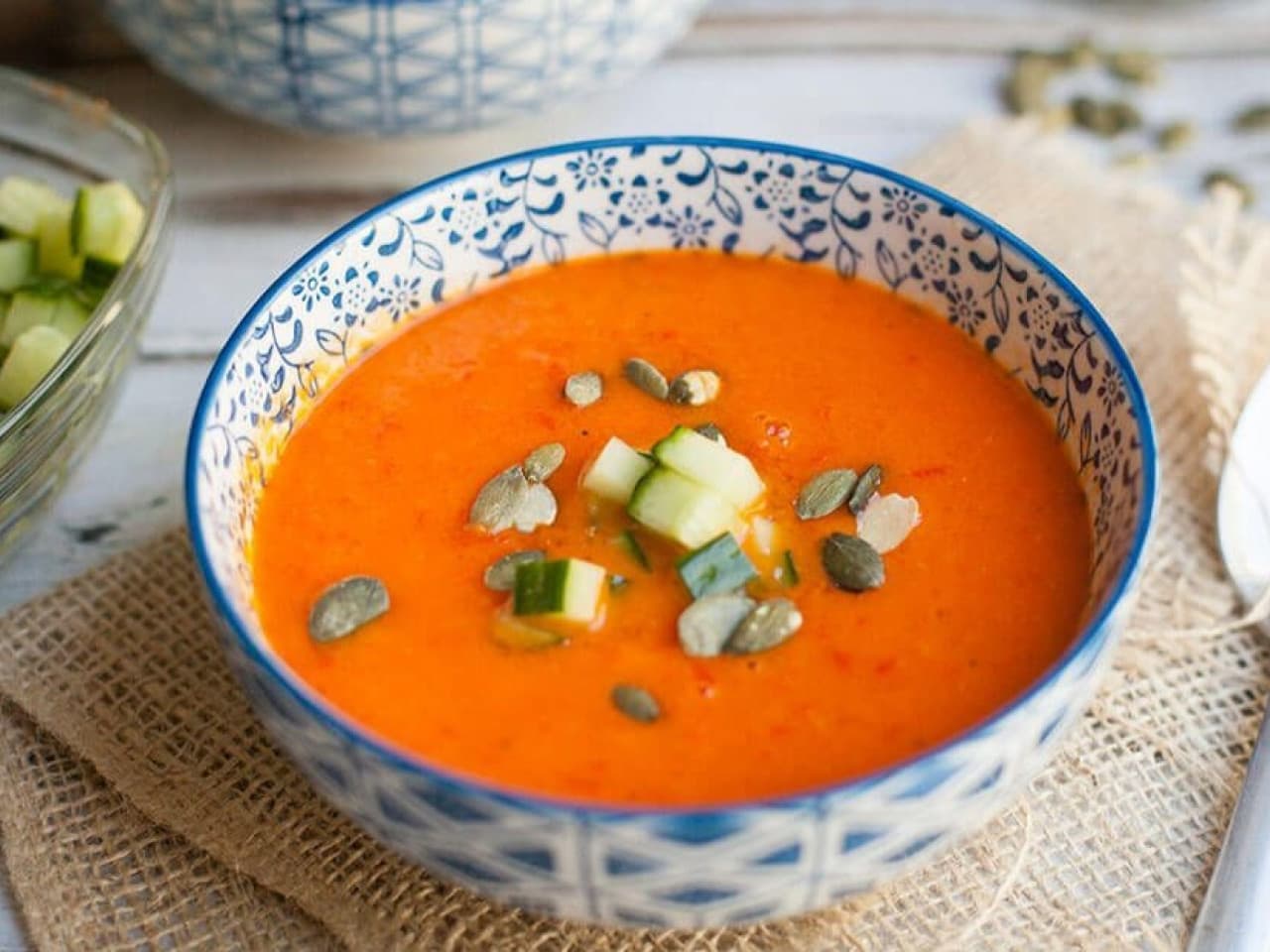 Rote Pfefferschotensuppe