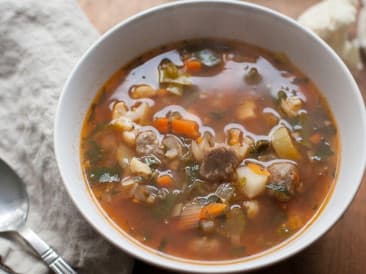Spicy wintery vegetable soup
