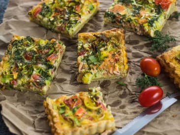 Quiche met zalm