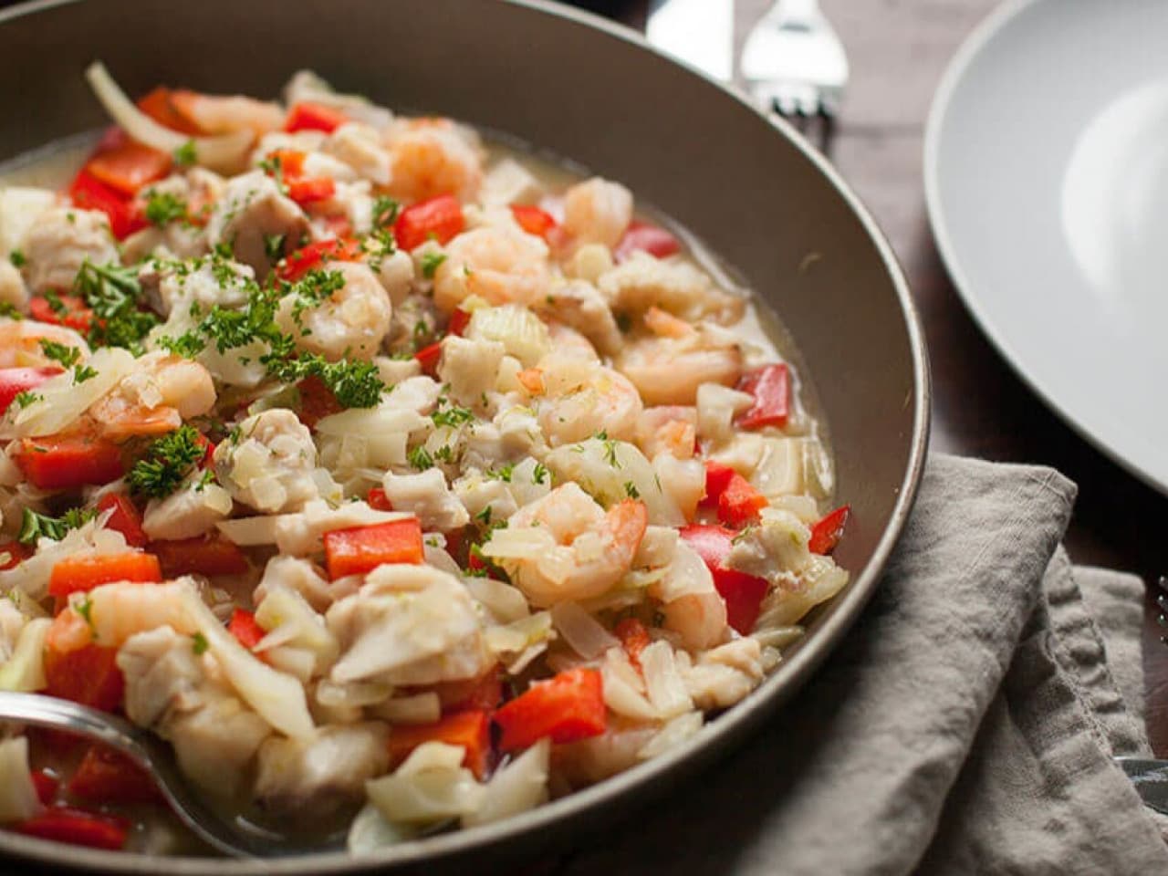 Fish and fennel dish