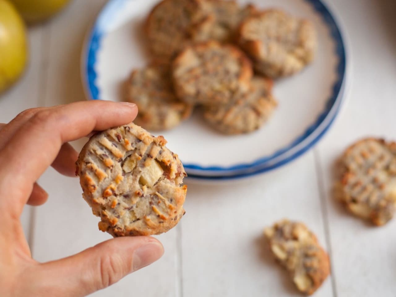 Paleo apple and bacon breakfast cookies