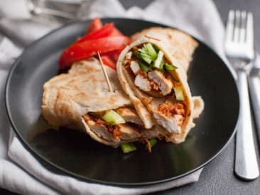 Wrap paléo épicé au poulet