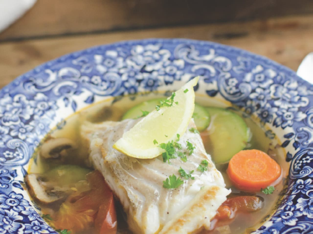 Soupe de légumes à la morue