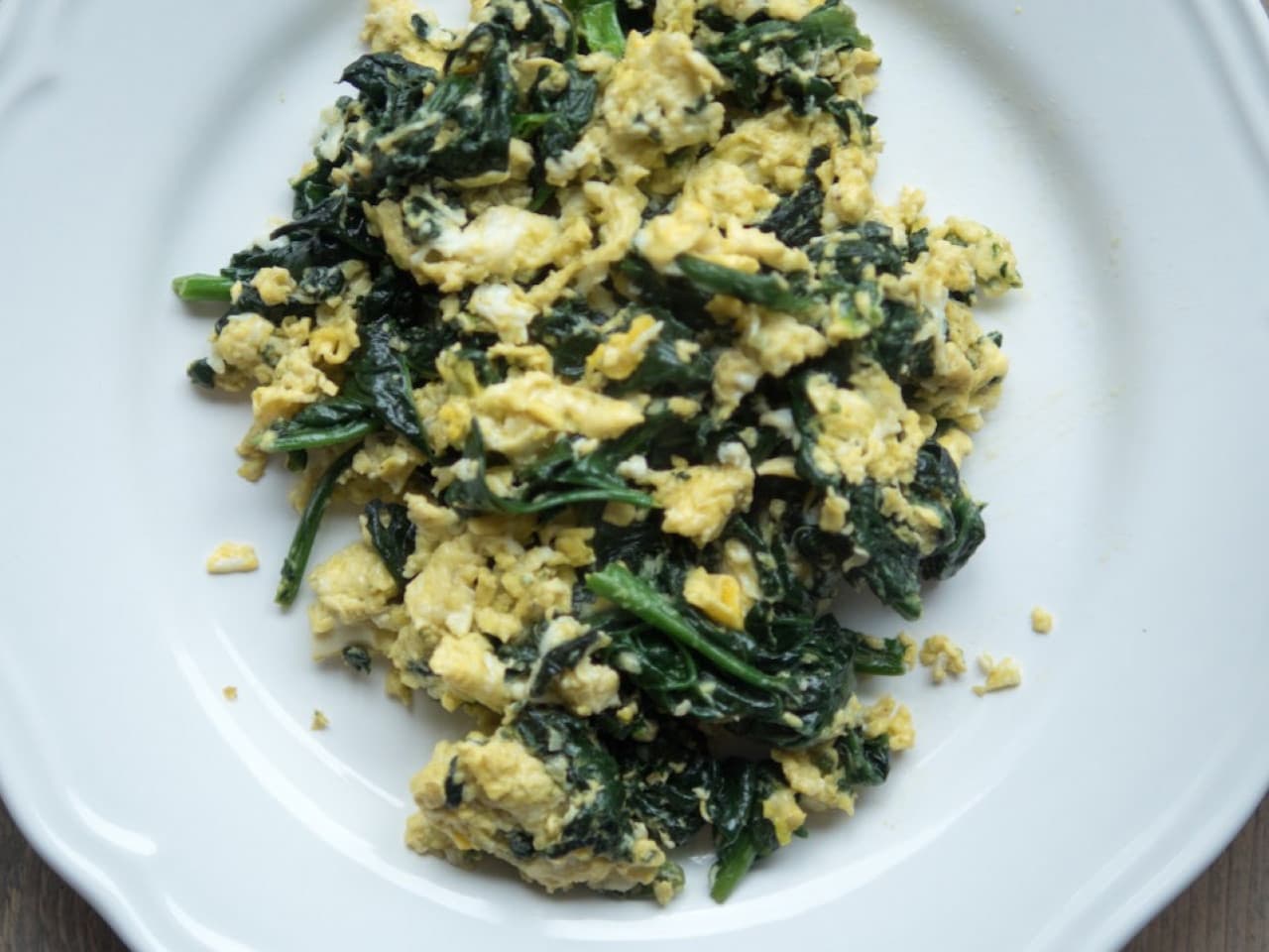 Scrambled eggs with Florentine