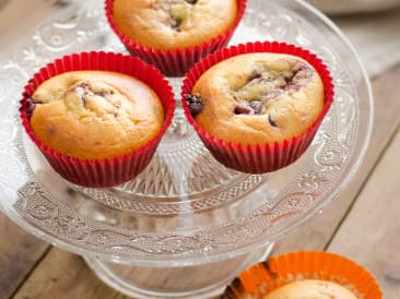 Muffins de cereza