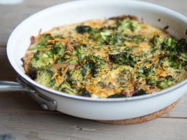 Brocolli sweet potato frittata