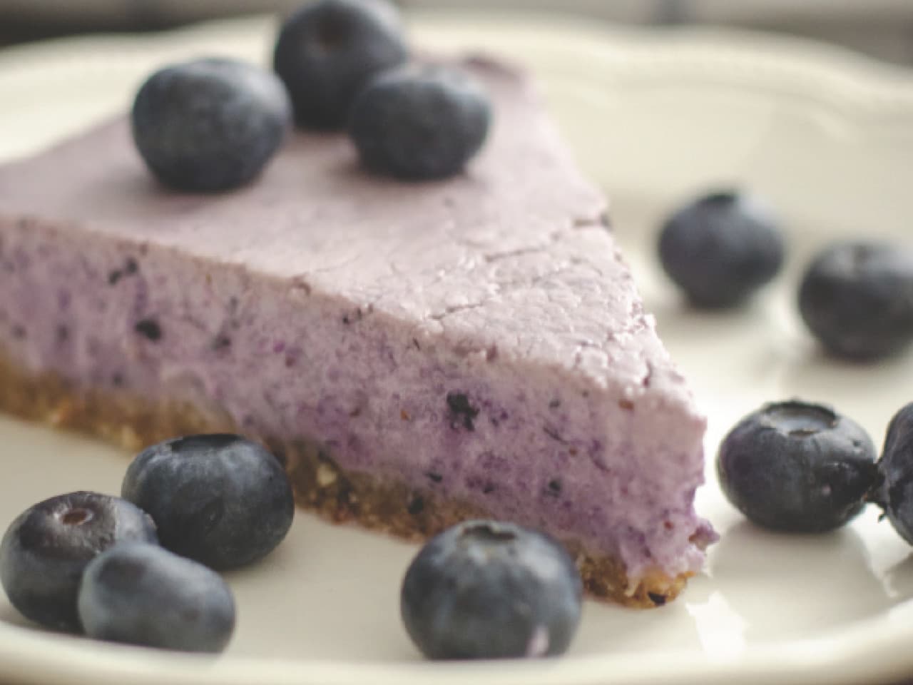 Gâteau au fromage aux bleuets paléo