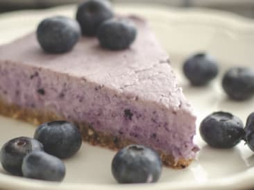 Gâteau au fromage aux bleuets paléo