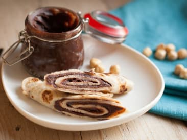 Wrap met paleo chocopasta
