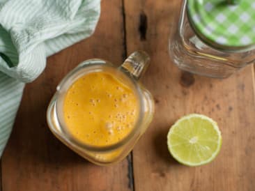 Batido de calabaza y plátano