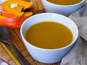 Sopa de calabaza keto