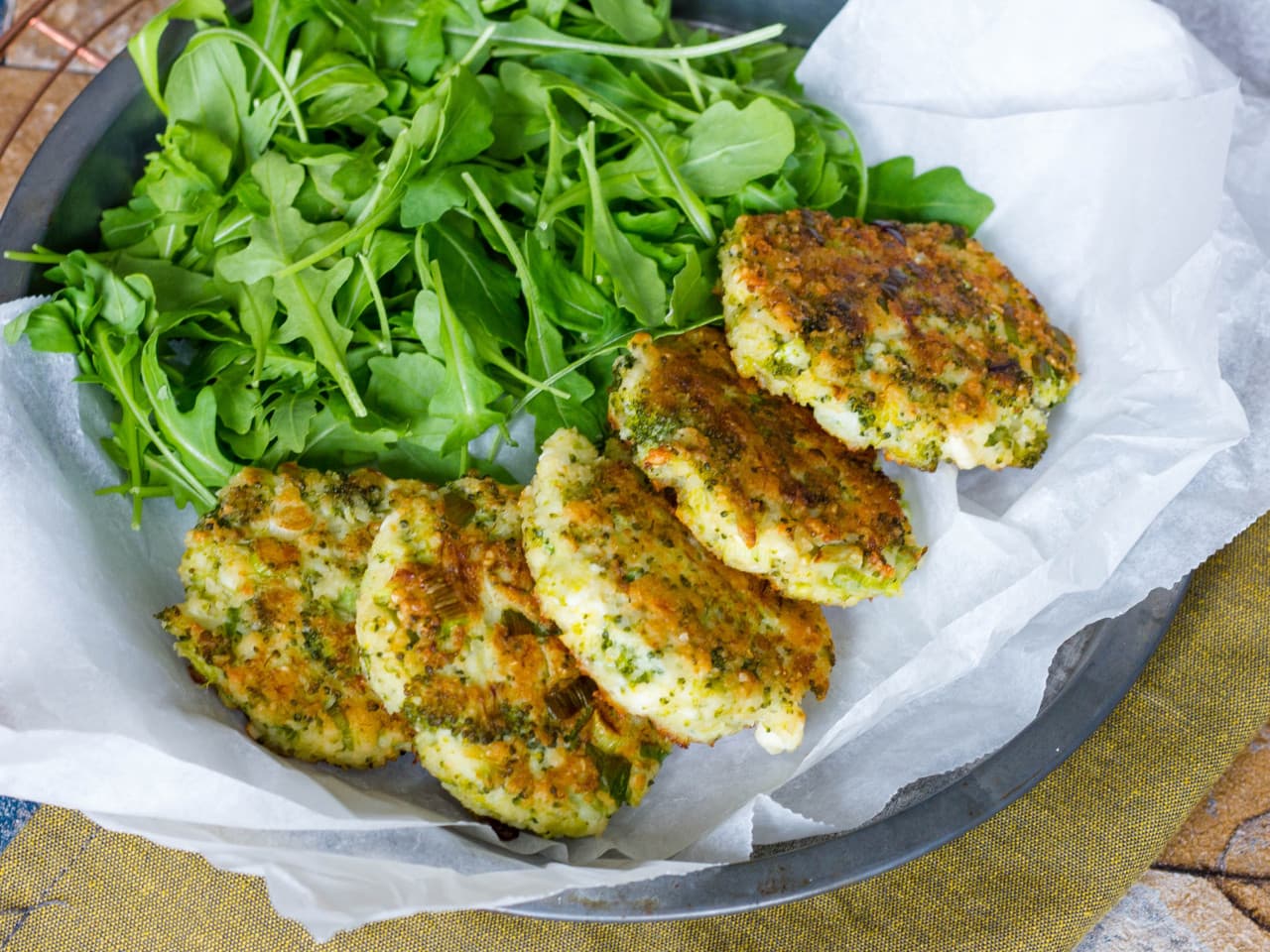 Beignets au brocoli et à la feta