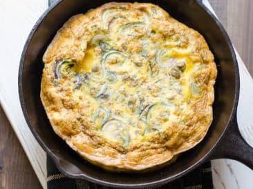 Fritatta with salmon