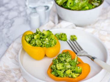 Pimientos Rellenos con Pollo
