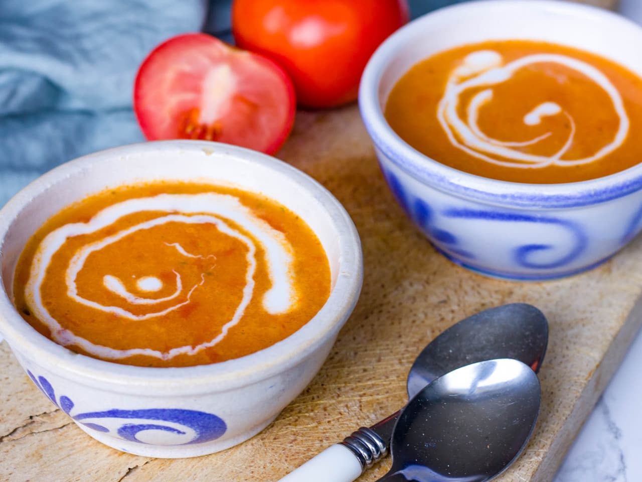 Sopa cremosa de tomate