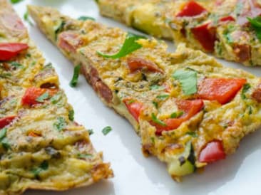 Spanish frittata with chorizo