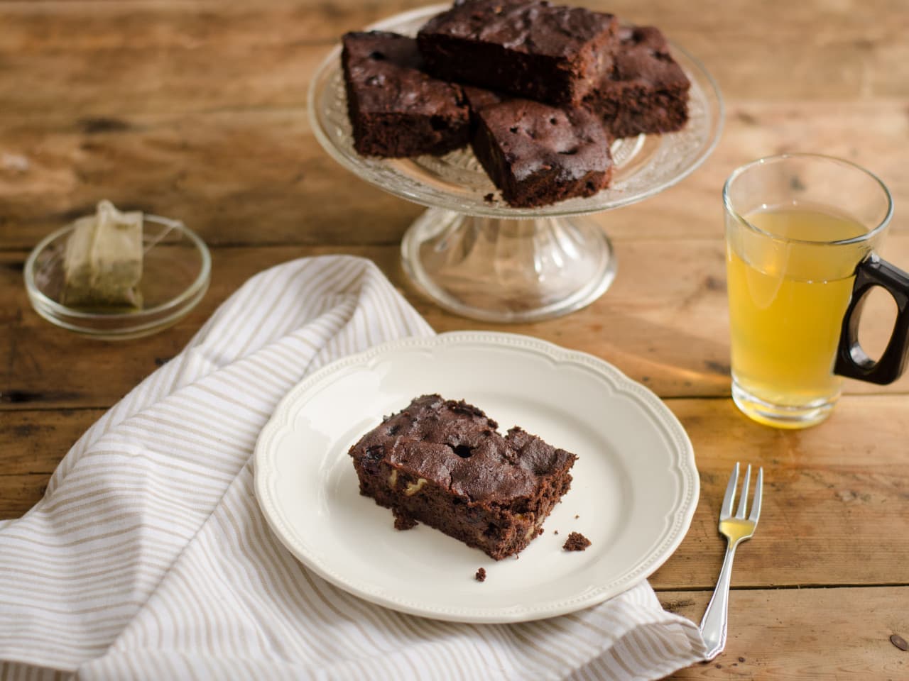 Brownies de arándanos