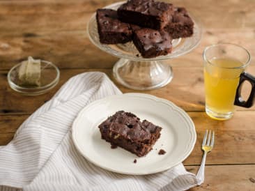 Brownies de arándanos