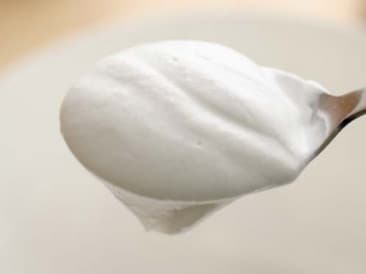 Crème de noix de coco fouettée