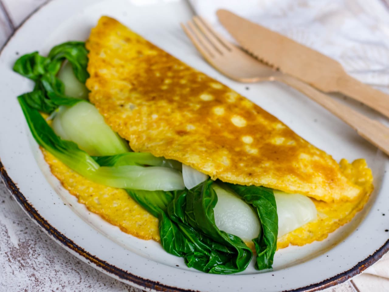 Stuffed cauliflower omelette
