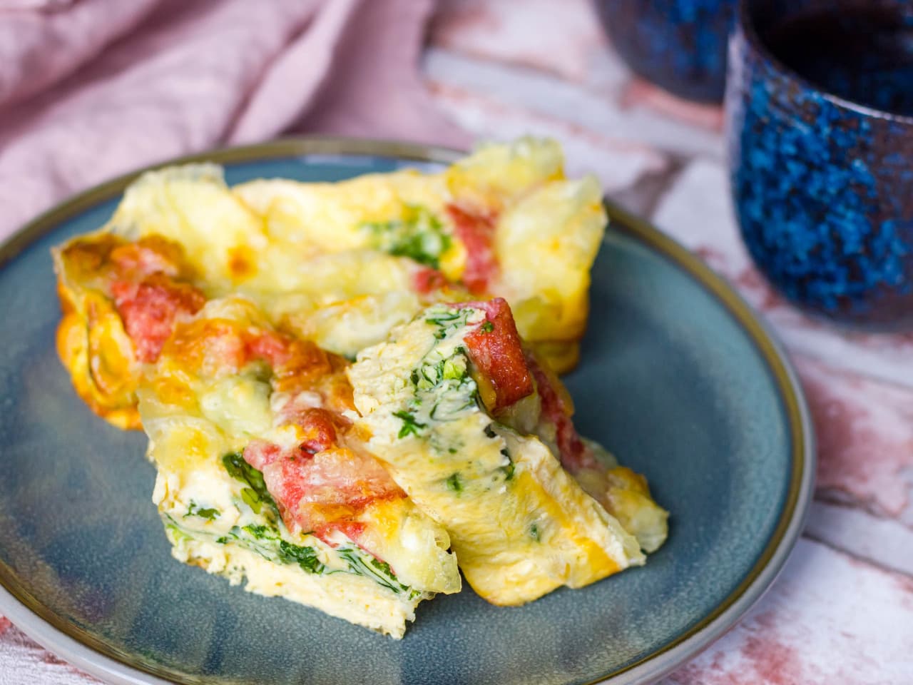 Bocaditos de pizza frittata
