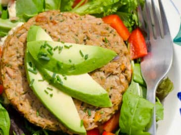 Hamburguesas de atún al horno