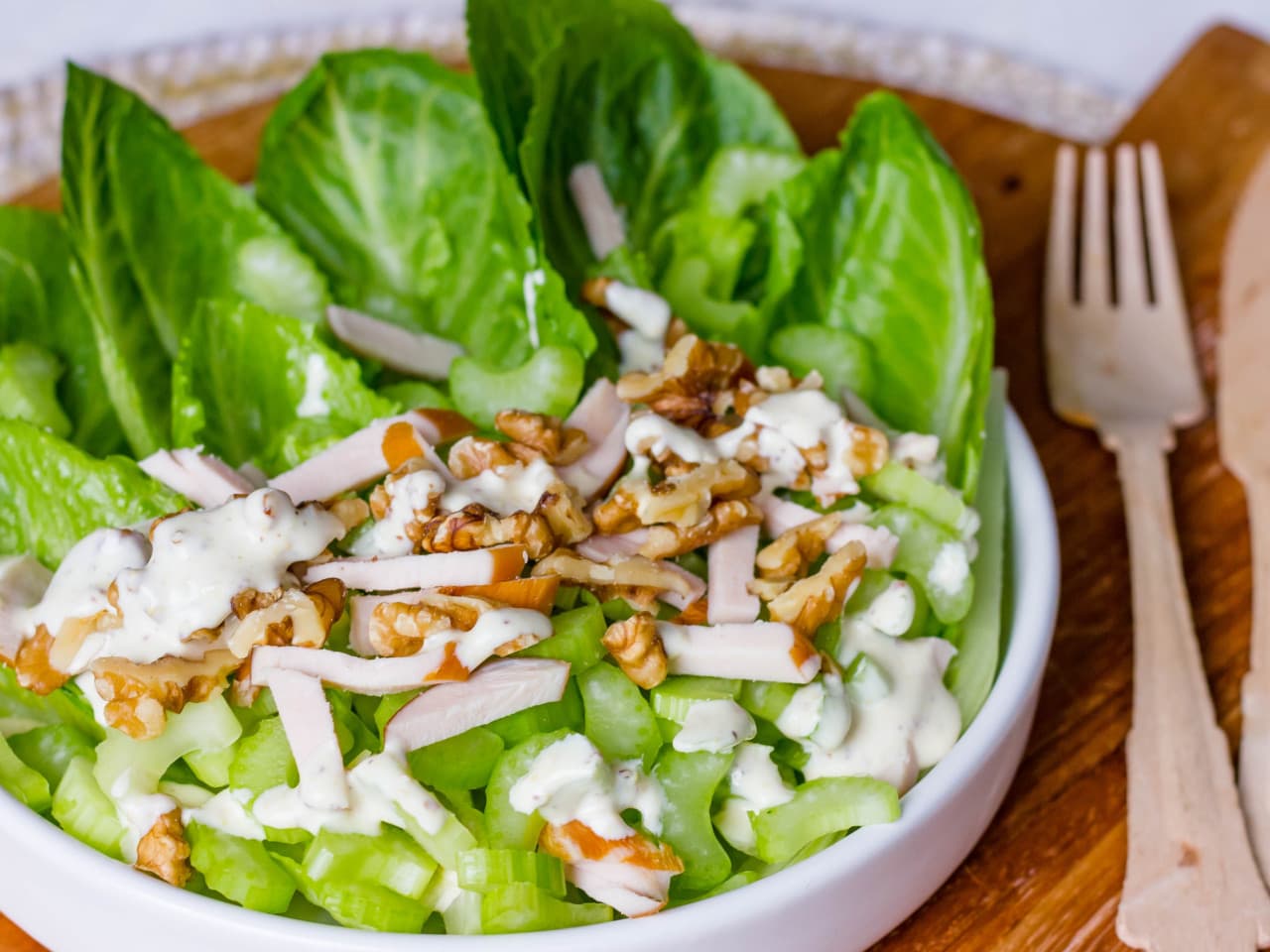 Fresh waldorf salad