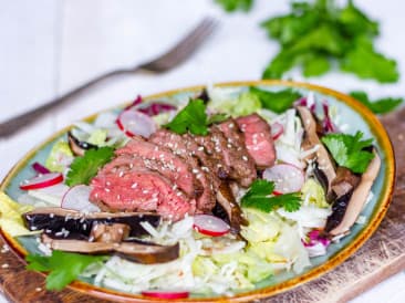 Ensalada de carne asiática