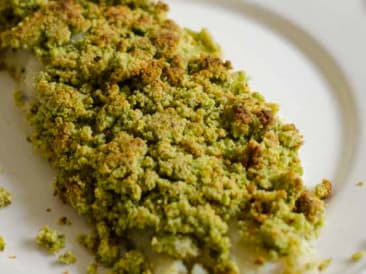 Vis in een krokant korstje met pistachenoten