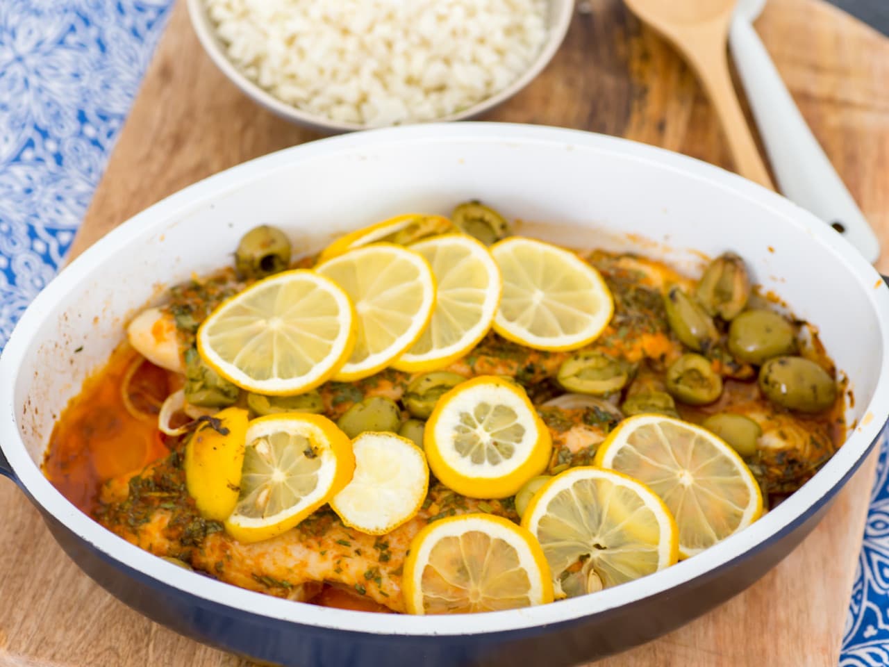 Moroccan fish with saffron