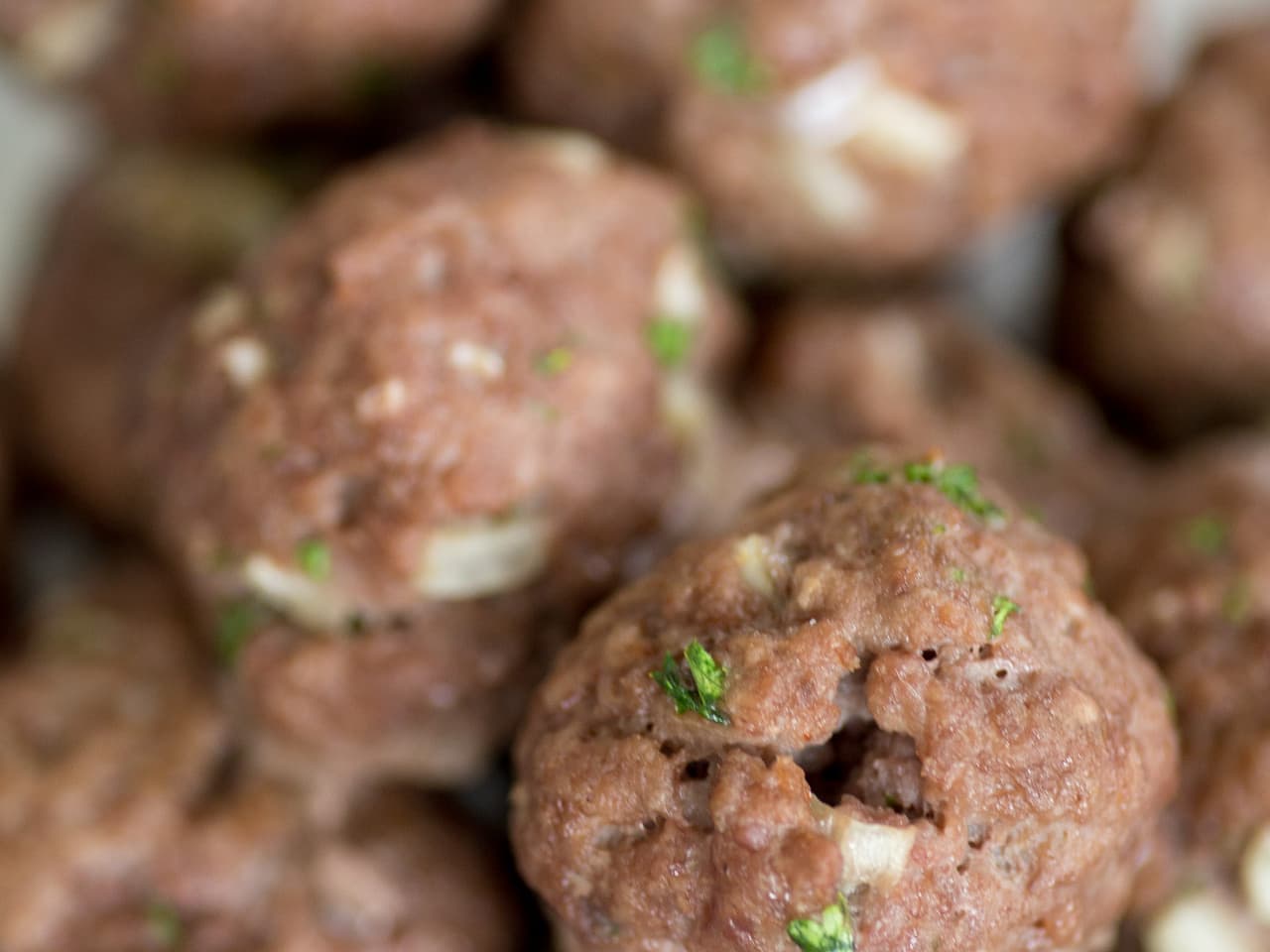 Oven baked meatballs