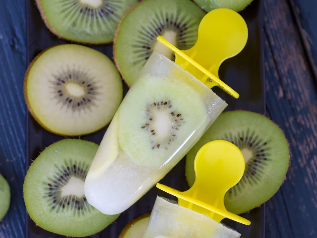 Helados de kiwi