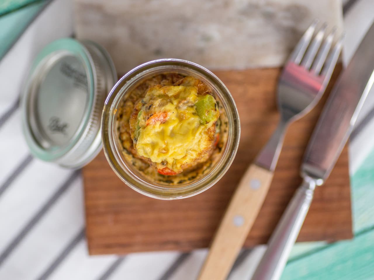 Frittata dans un pot