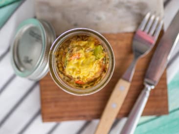 Frittata dans un pot