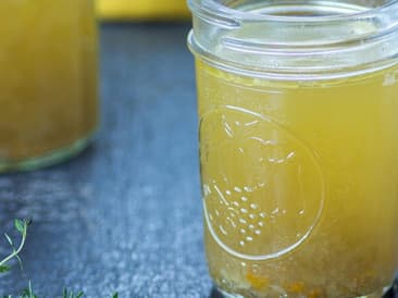 Homemade chicken broth