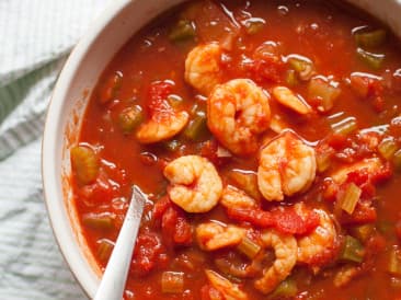 Creools shrimps done in the slow cooker