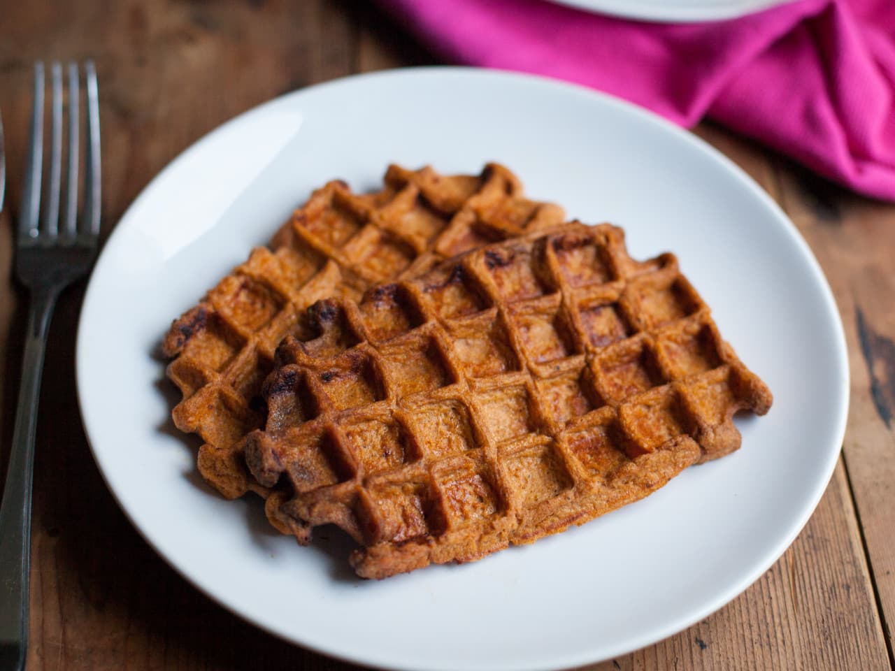 Waffles de batata