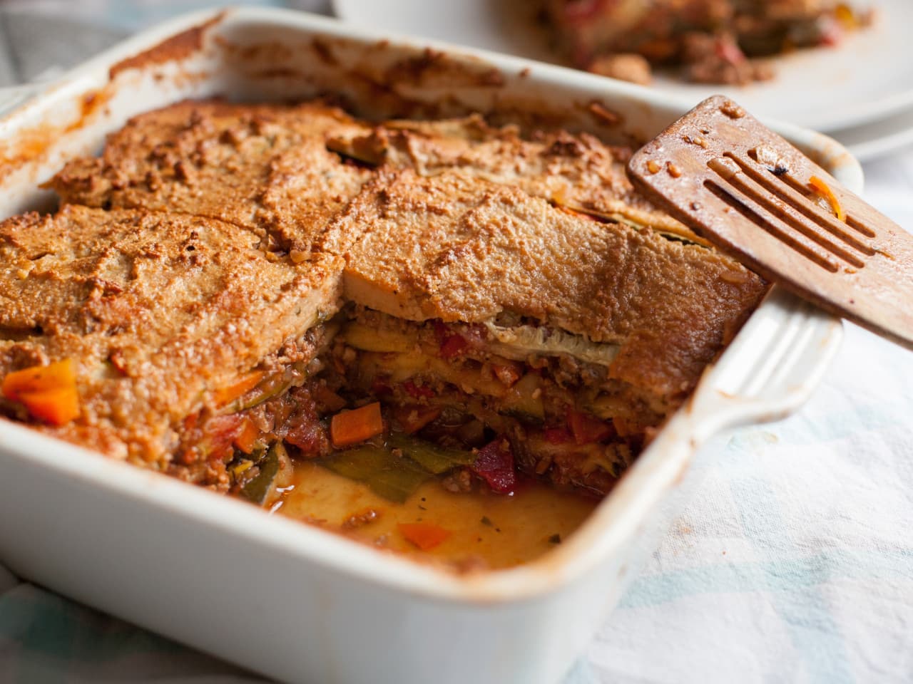 Lasaña paleo con muchas verduras