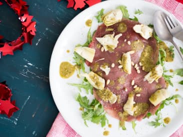 Carpaccio with artichoke