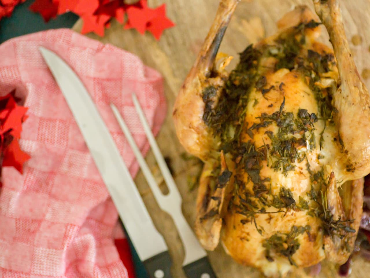 Poulet rôti aux herbes