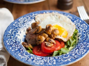 Filete con huevo