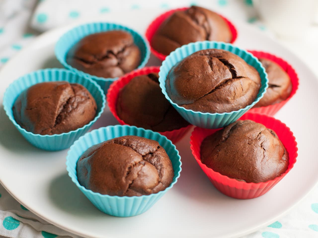 Chocolate breakfast muffins