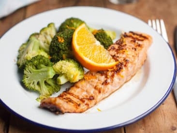 Glazed salmon