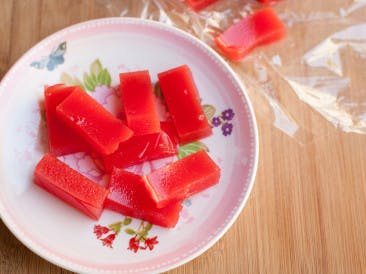 Zoet-zure watermeloen gummies