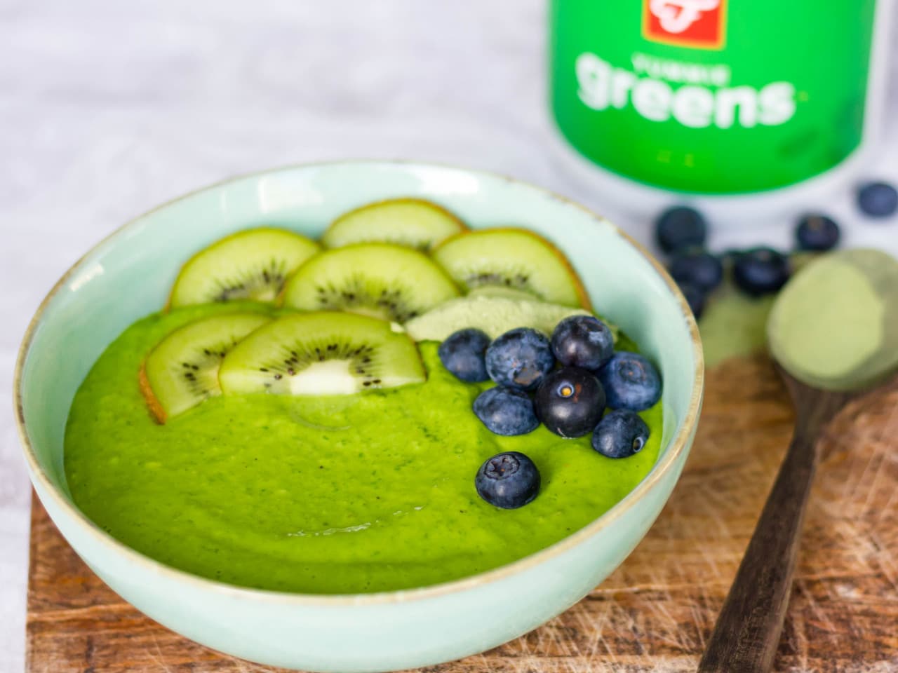 Bol à smoothie vert (collagène)