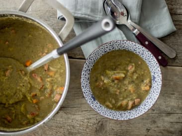 Sopa de guisantes paleo