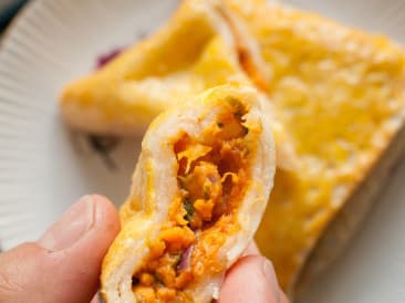 Sweet potato samosas