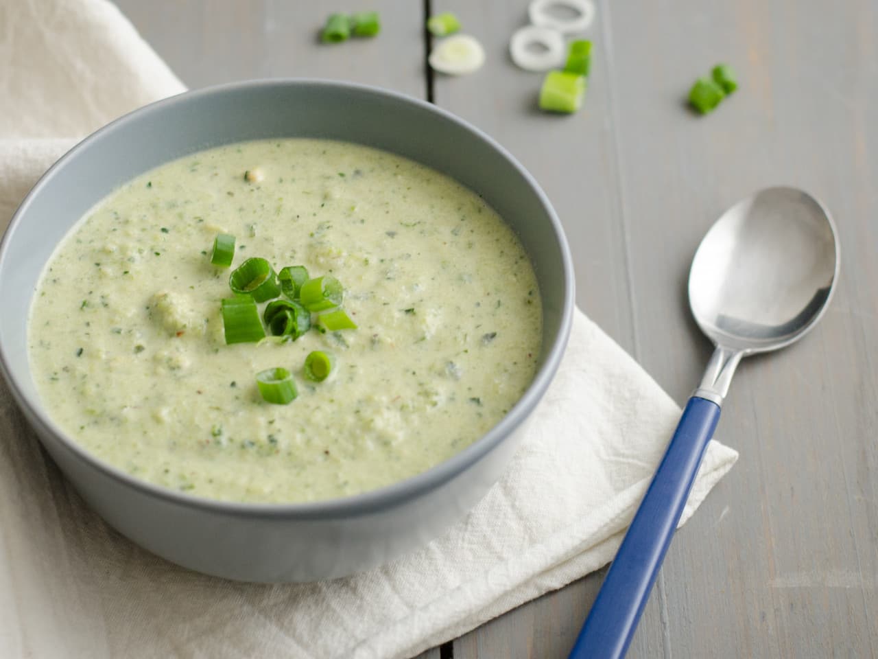 Groene curry soep met kalkoen